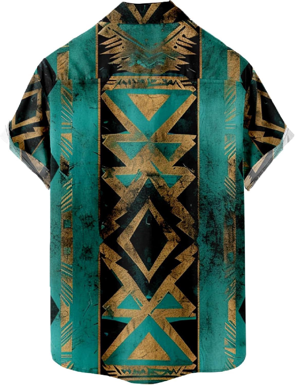 Men's Vintage Print Bowling Short Sleeve Button Down Casual Summer Cuban Beach Shirts Regular Fit Retro Hawaiian Blouse - Image 3