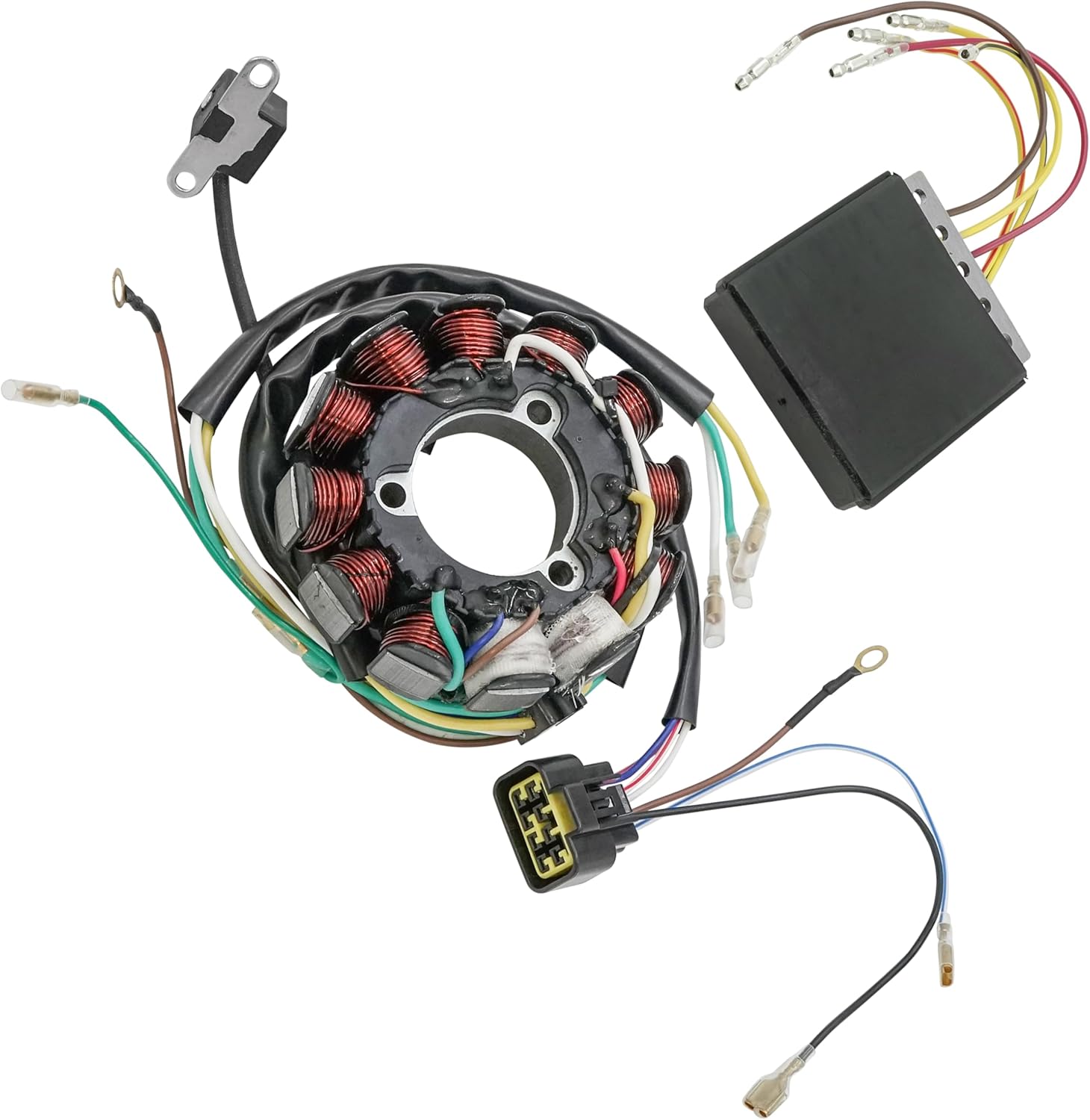 Caltric Stator and Regulator Rectifier Compatible With Polaris Trail Boss 325 2000-2002