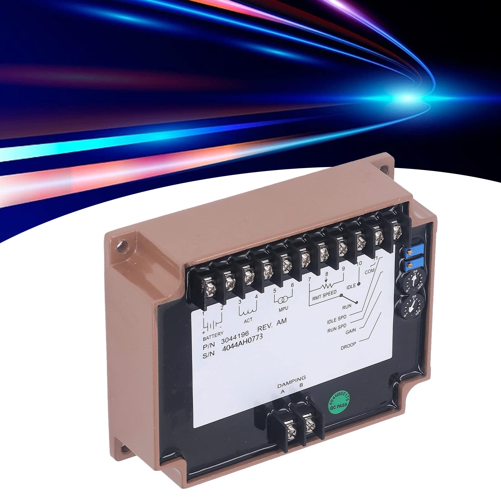 Controlador de Velocidad del Generador Electrónico Motores Gobernador Arranque Lento ralentí Control 12V 24 3044196