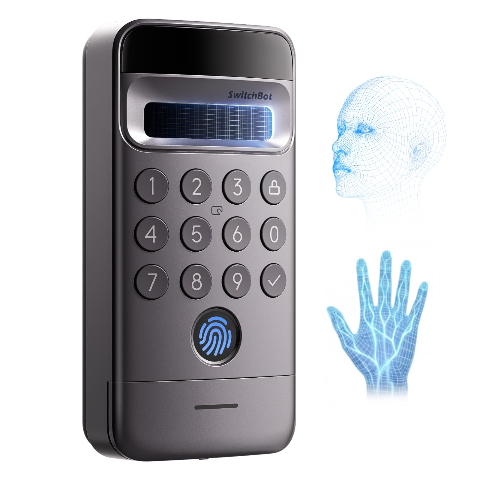 Amazon | SwitchBot 顔認証パッドPro 手のひら静脈認証 指紋認証