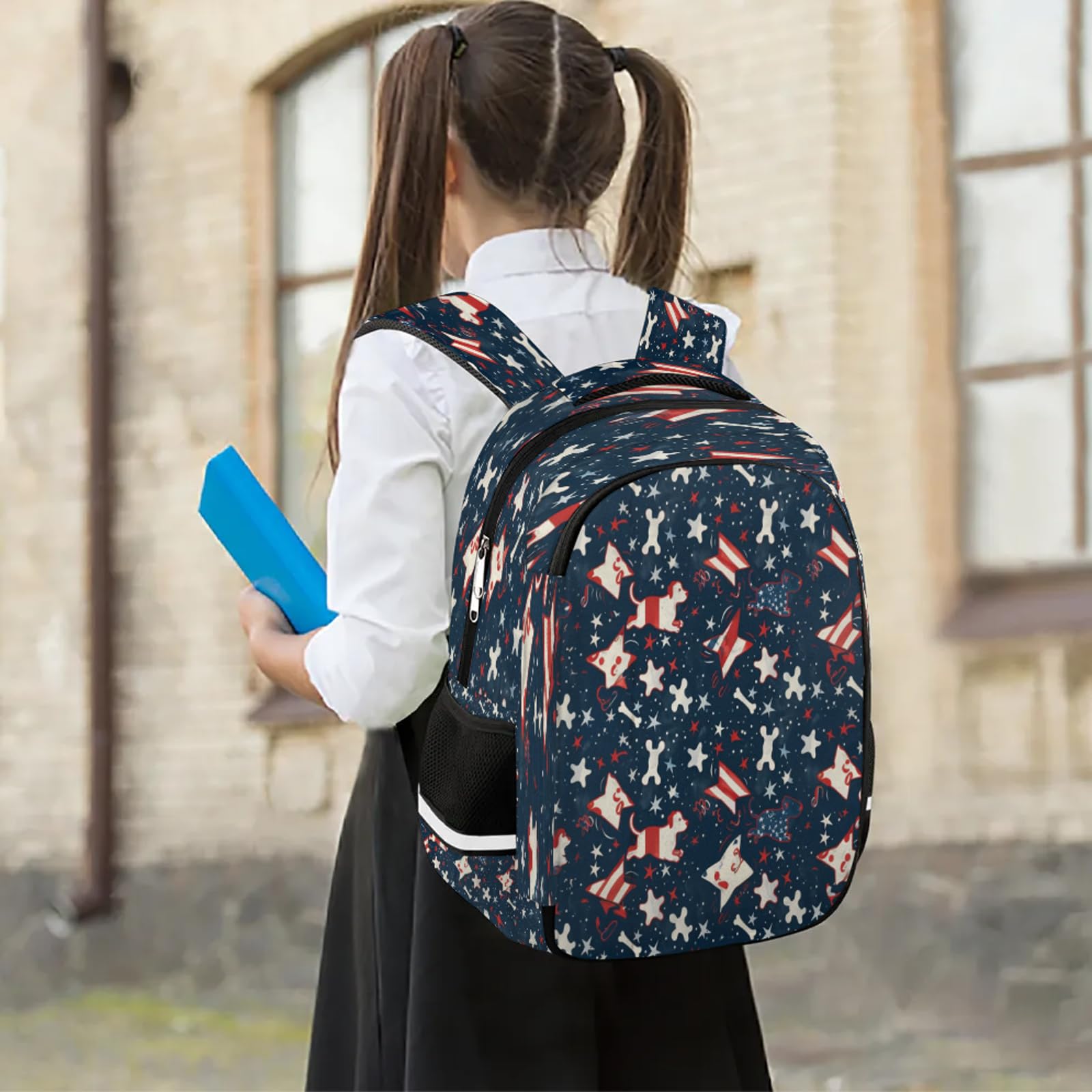 Amerykański plecak z motywem 4 lipca wielofunkcyjny plecak o dużej pojemności plecak szkolna torba na książki plecak turystyka podróż na co dzień laptop plecak torby dla chłopców dziewcząt mężczyzn