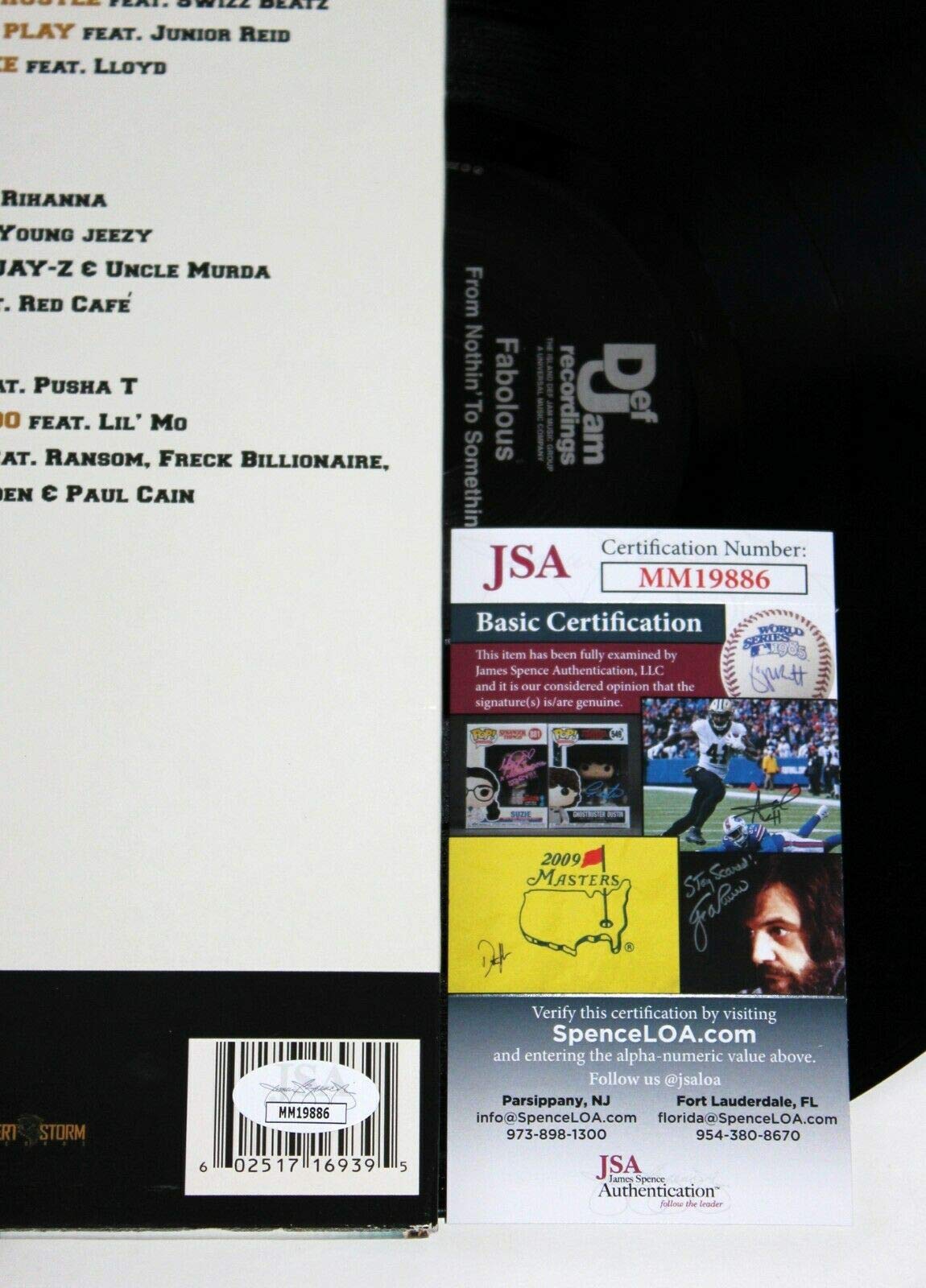 Fabolous Signed From Nothin' to Somethin' Album 2xLP Vinyl Record