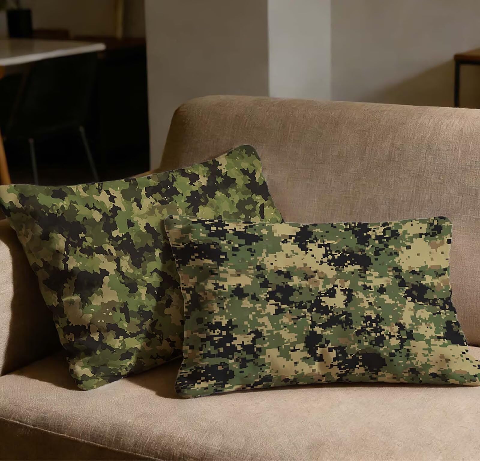 Taie oreiller 40x80 lot de 2 velours vert avec fermeture invisible