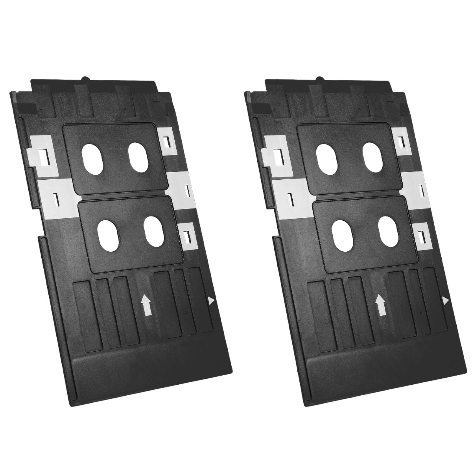 Tofficu Bandeja para Impresora De Tarjetas De Identificación 2 Unidades Bandeja Resistente PVC con Ranura para Impresión Profesional para Oficina Escuela