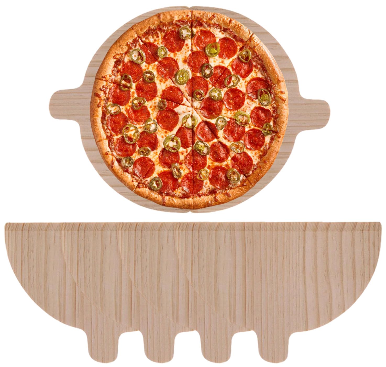 Łopatka do pizzy, 4 sztuki, 28 cm x 17 cm x 0,4 cm, rustykalna, łopatka do pizzy, łopatka do pizzy, łopatka do pizzy