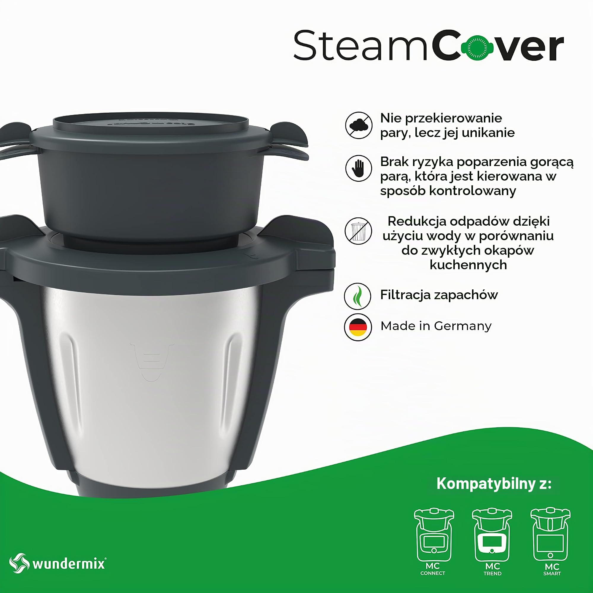 Wundermix SteamCover Filtr pary i zapachów Monsieur Cuisine