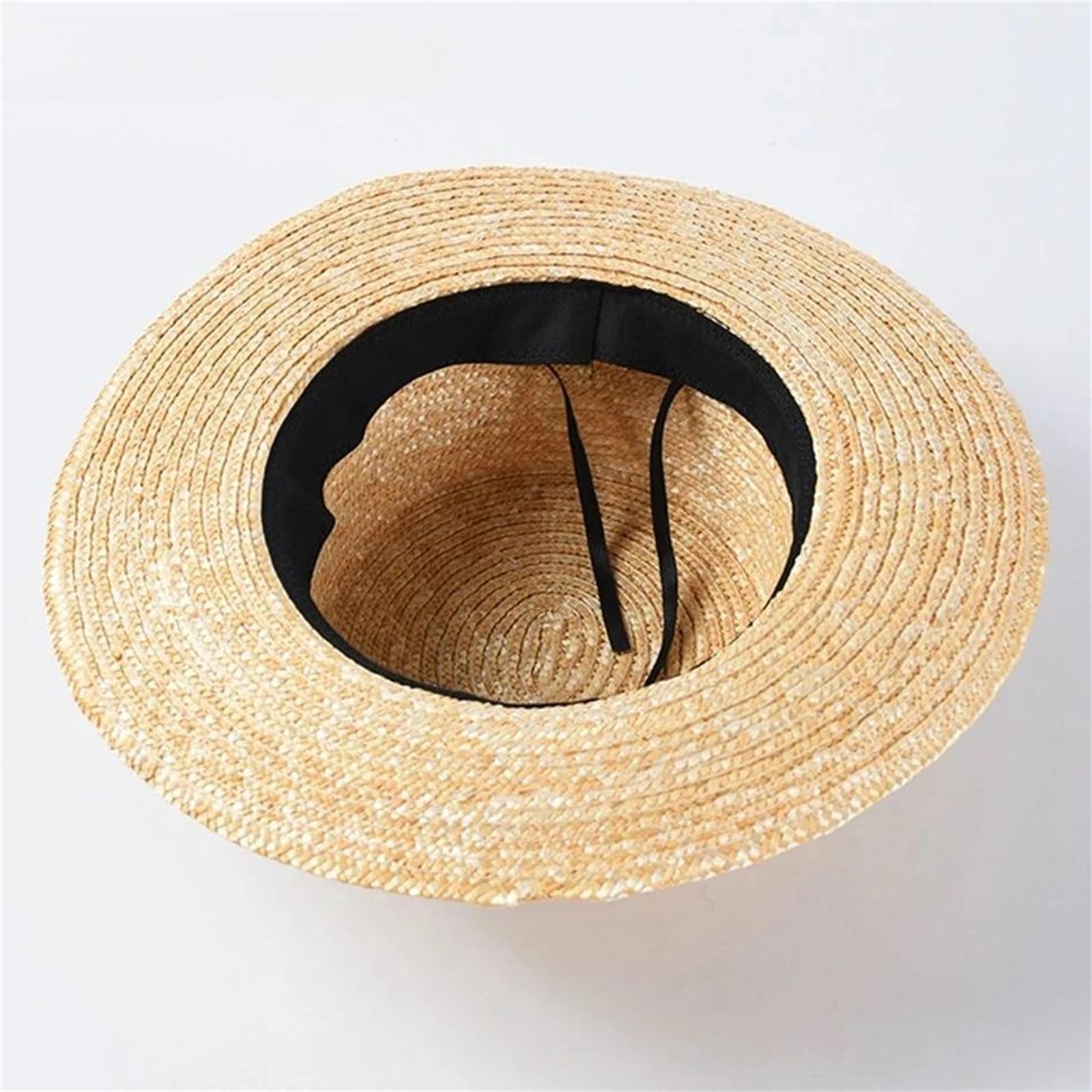 Sombreros de paja de verano para mujer, sombrero de playa con diamantes de imitación