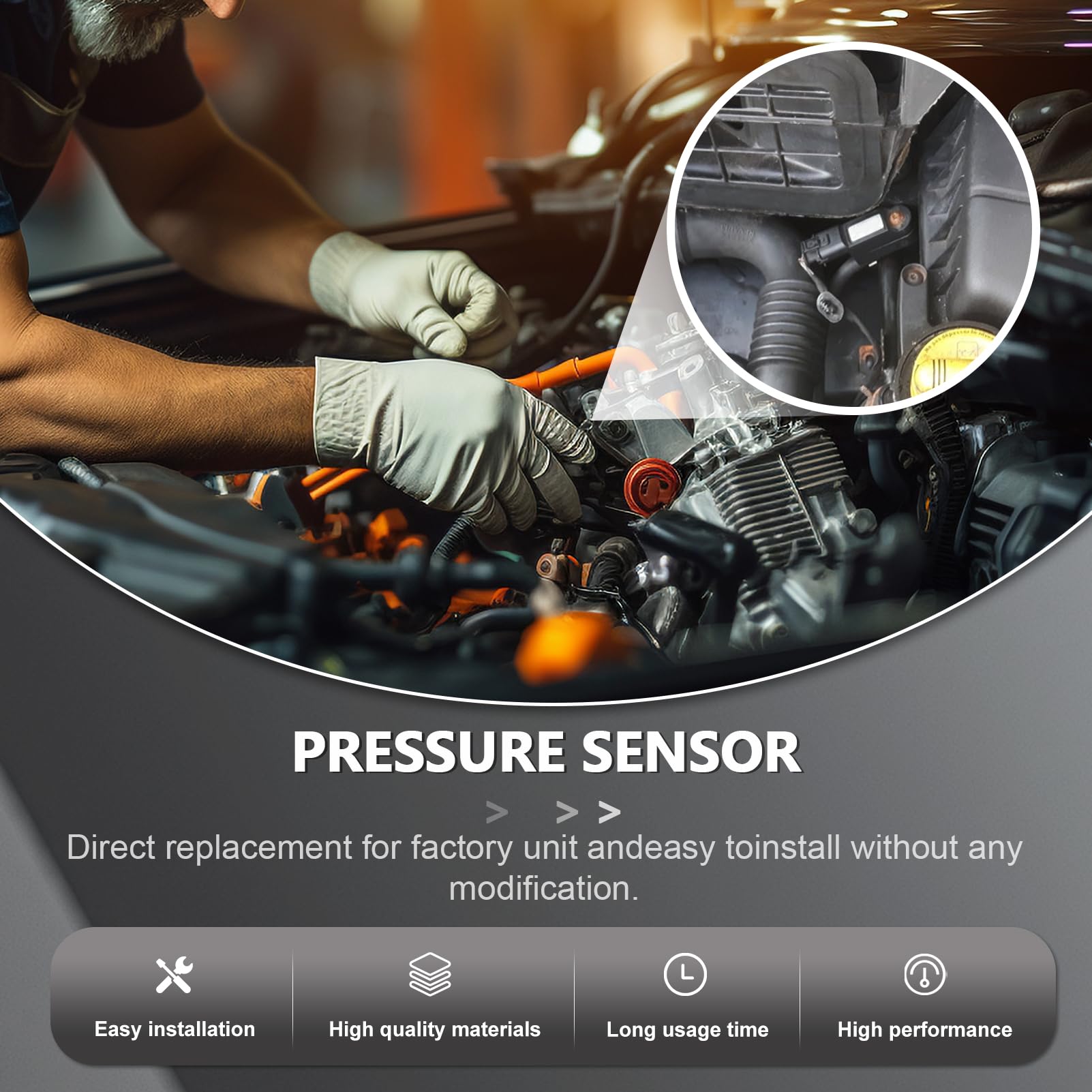 DPF-Abgaskraftstoffdrucksensor für Golf 5 VI 059906051C 076906051B 0281006082 0281006083