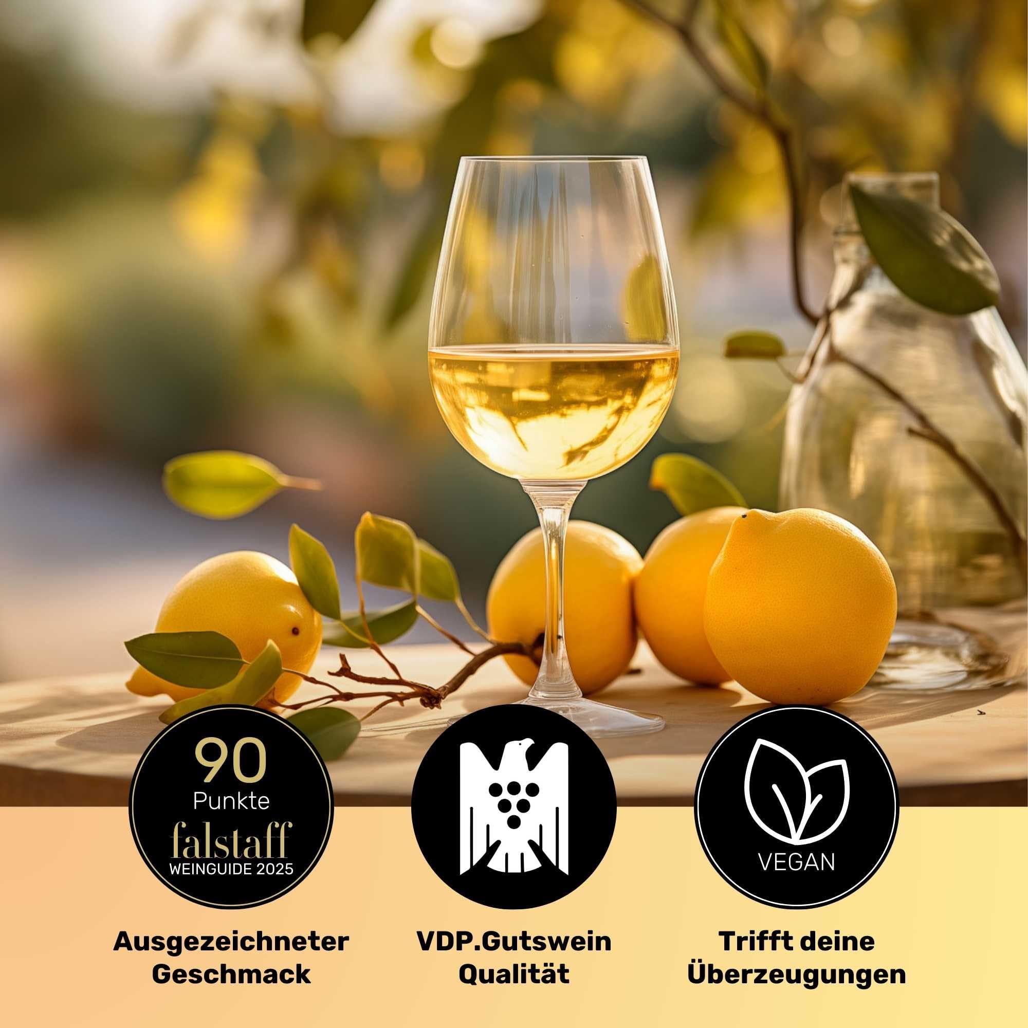 FairGrapes Riesling »Melli« | 89+ Punkte Falstaff | VDP.Gutswein | 2023 Weißwein Trocken | Limette & Grapefruit | Geschenkidee (6 x 0.75 l)