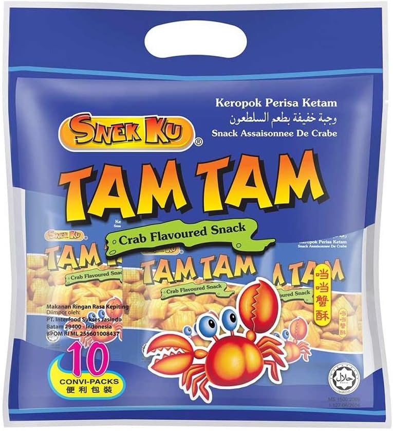 Snek Ku Tam Tam Crab Snack 8 x 25g