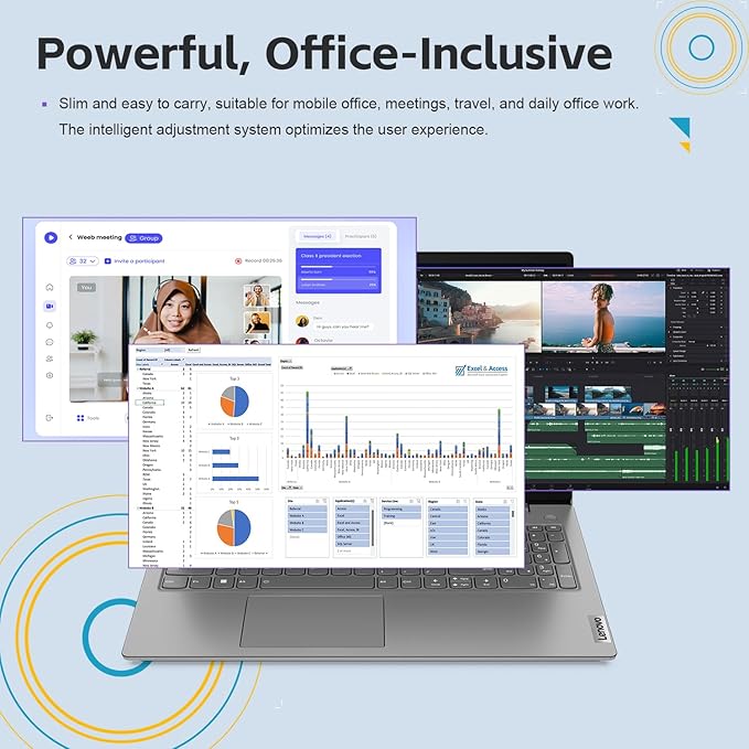 Lenovo V15 Laptop 15.6" FHD Intel i7-1255U 16GB RAM 512GB SSD Win 11 Pro miniatura 6