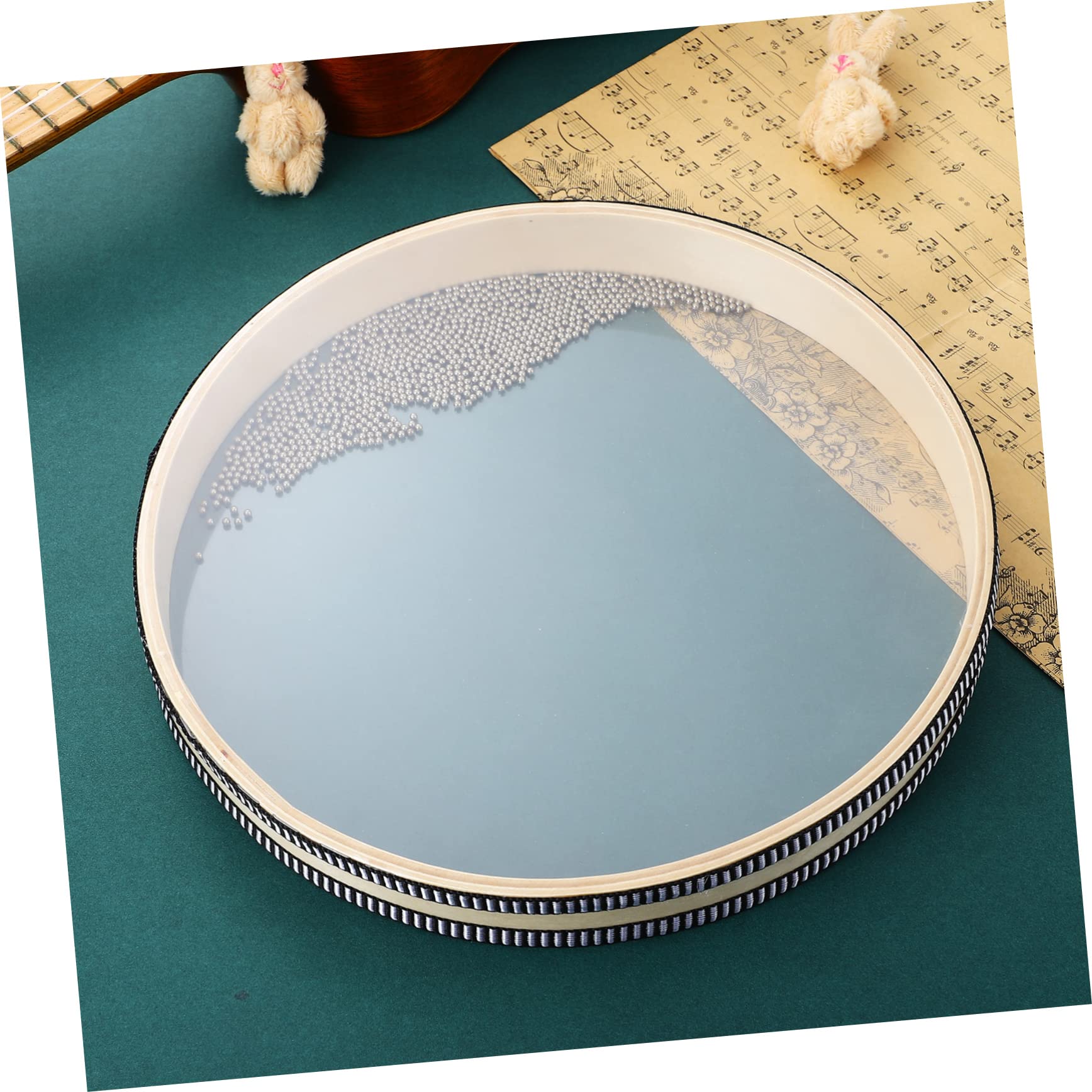 Vaguelly 2 Pcs Surf Drum Strumenti Musicali Per Adulti Grandi Tamburi Oceanici Tamburi Oceanici Per Attrezzature Rotonde In Legno Per Bambini