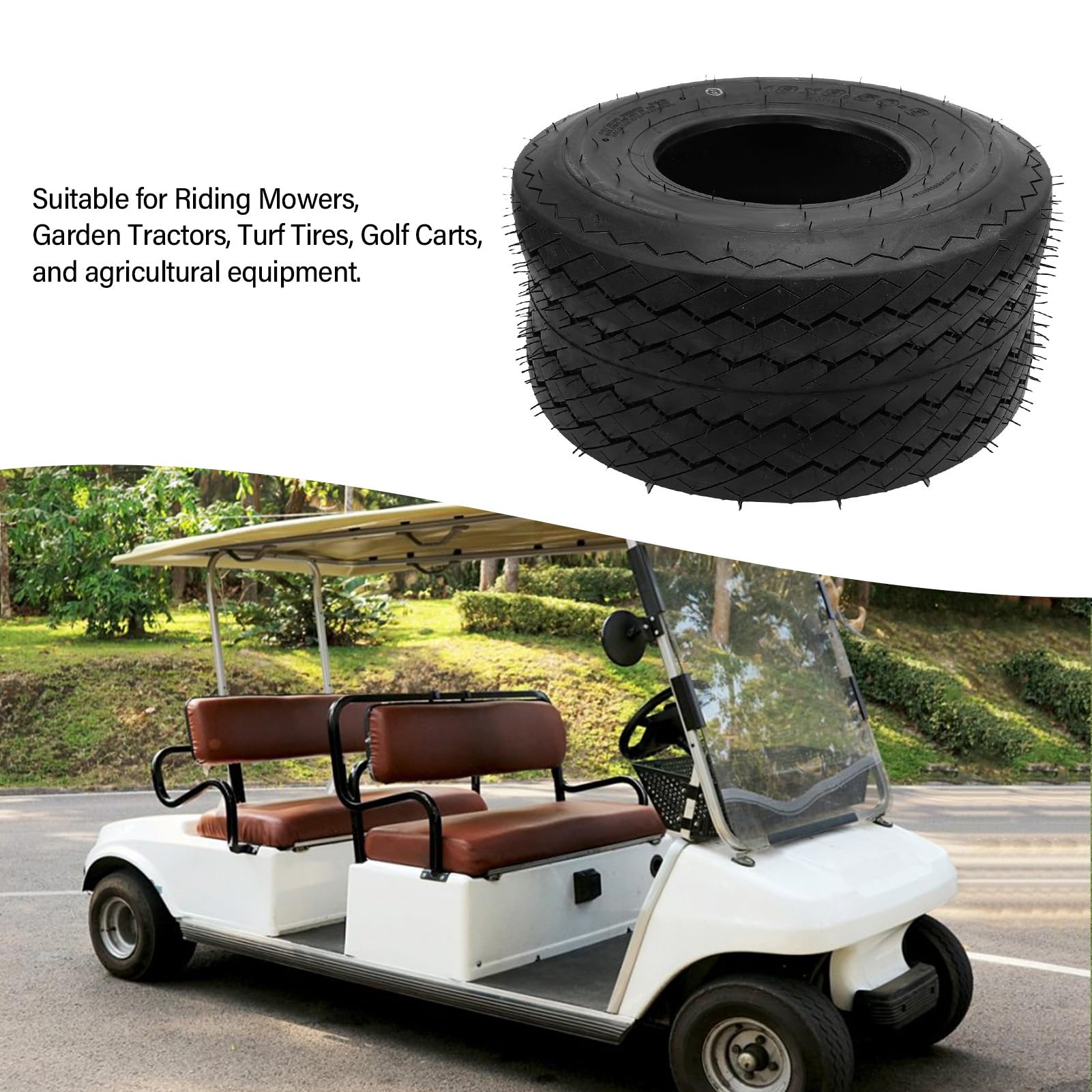 18x8.50 8 18x8.5 8 Reifen 4 Laute Schlauchlose Reifen Zum Fahren von Mähern Gartentraktor -Rasenreifen Golfwagen