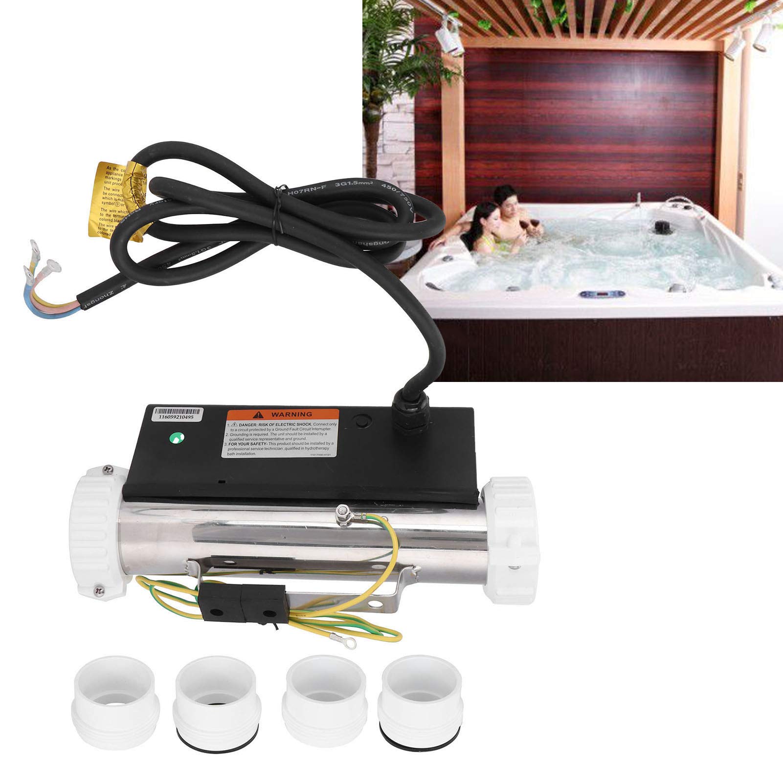 2KW Massage Bathtub Heater, SPA Thermostat Heater Bath Tub Circulating  Heating Equipment Heats 5 Gallons of Water in Minutes, Suitable for Bathtub  SPA, Water Heaters - Amazon Canada
