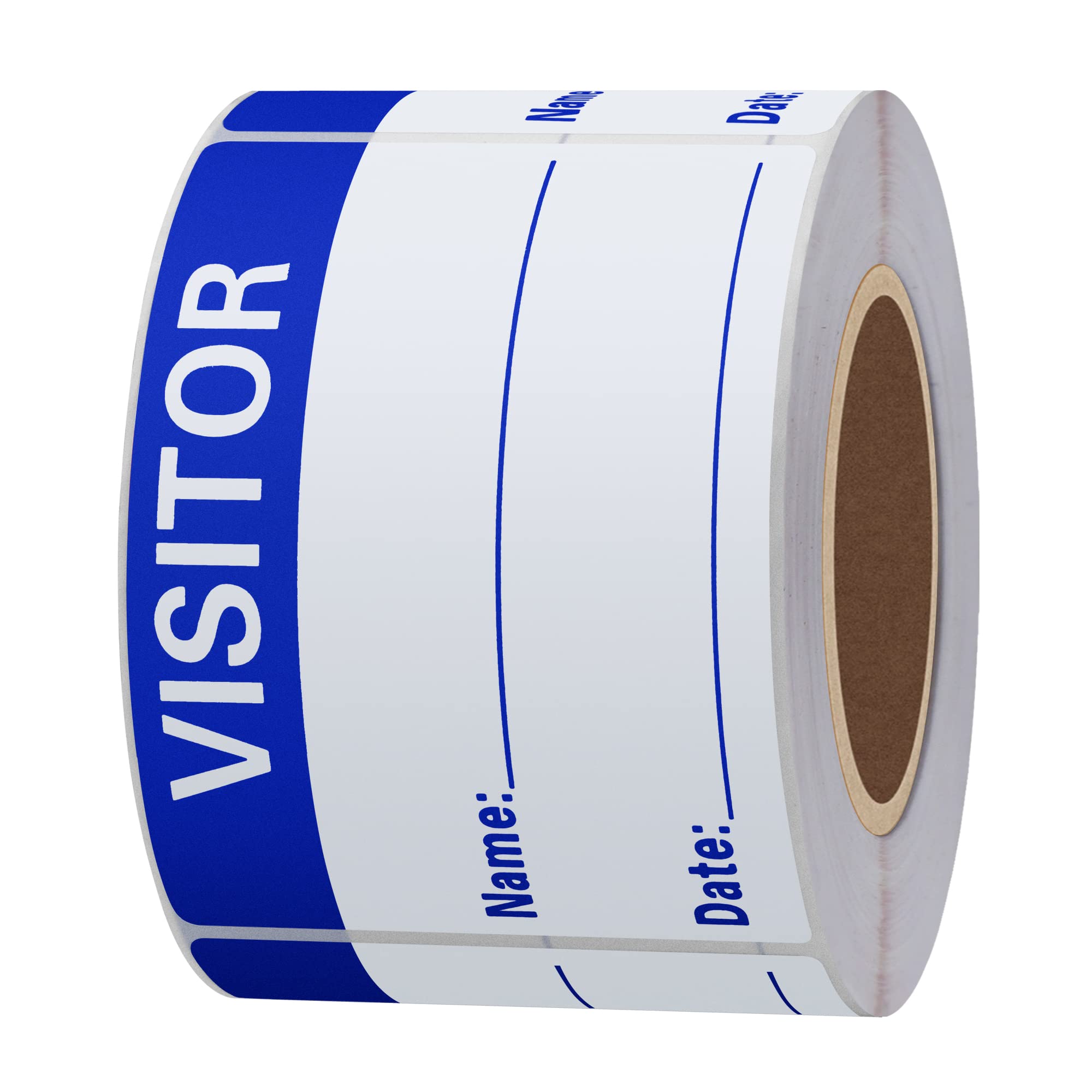 Hylabelest 2x3 Inch Visitor Pass Labels Blue Visitor Identification Stickers 300 Labels Per Roll, 1 Roll - Image 3