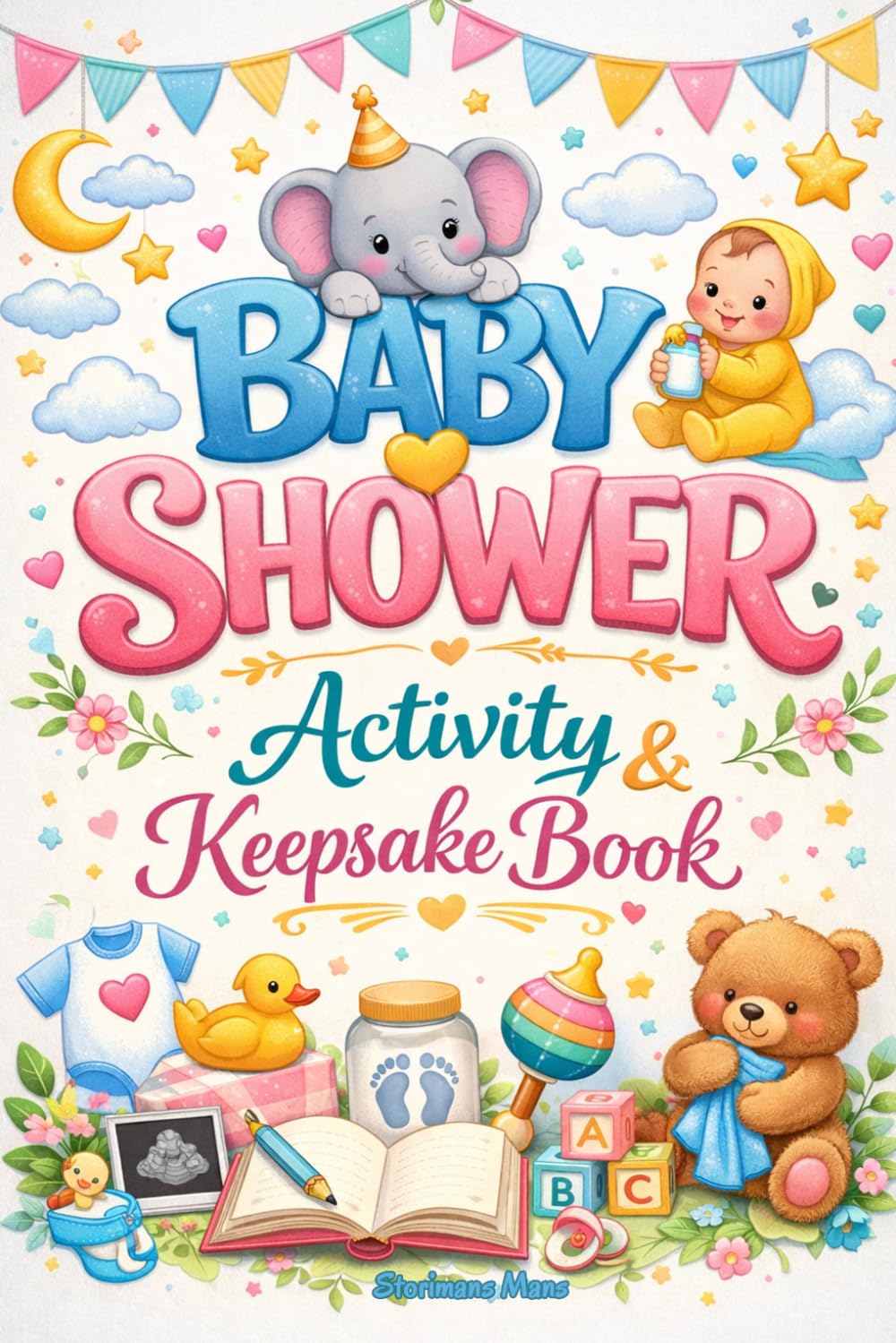 Baby Shower Activity and Keepsake Book: Fun Games, Trivia, and Heartfelt Advice for the Parents-to-Be