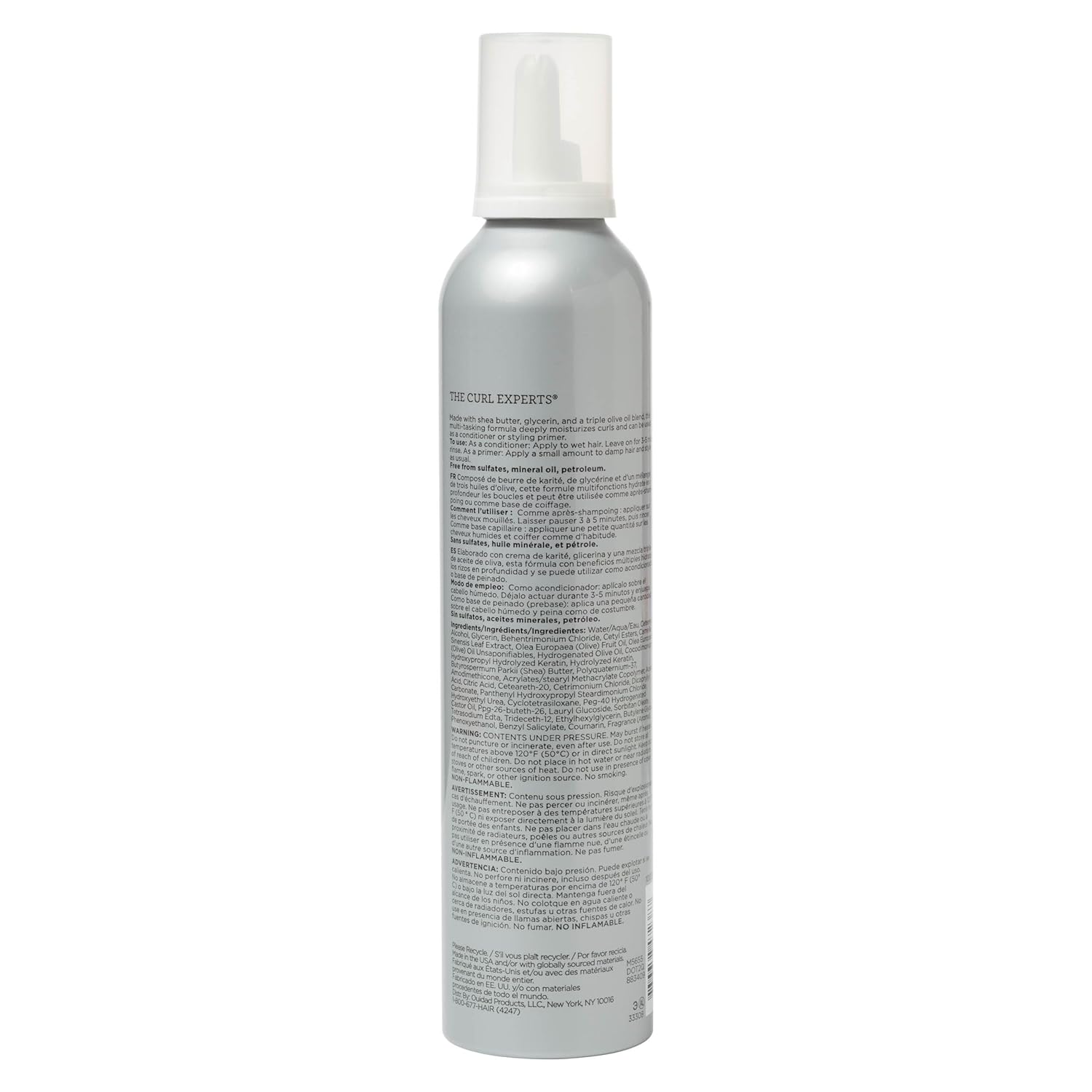 Ouidad Moisture Lock Whipped Curls Daily Hair Conditioner and Primer - 8.5 fl oz, Olive Oil, Shea Butter, and Glycerin, Curl Moisturizing Conditioner and Leave-in Styling Primer, All Curl Types