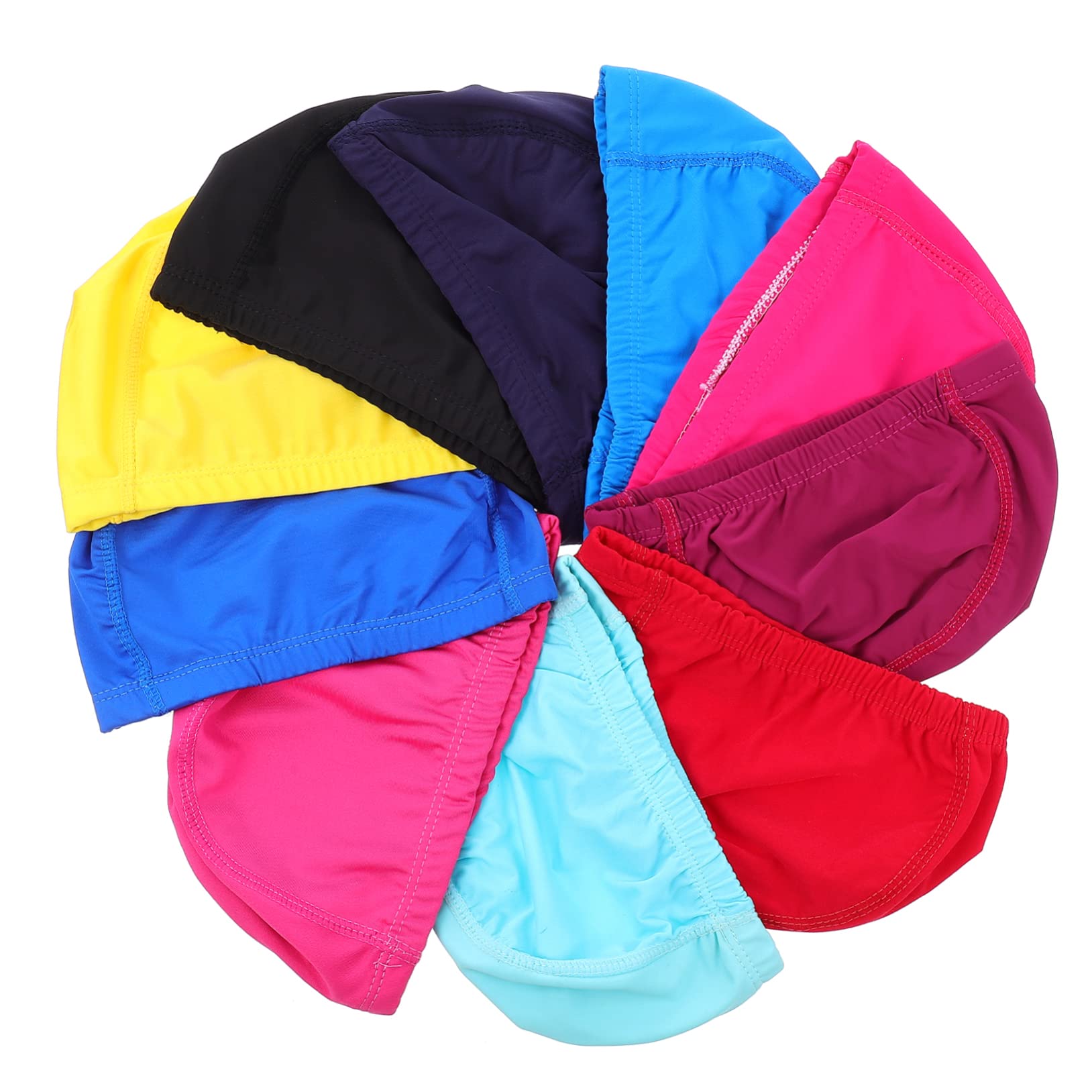 POPETPOP 50 Pièces Bonnet De Bain Bonnet De Bain Imperméable Bonnets De Unisexes Adulte Bonnets De pour Enfants Maillot De Couvre-Chef De Nager Nylon