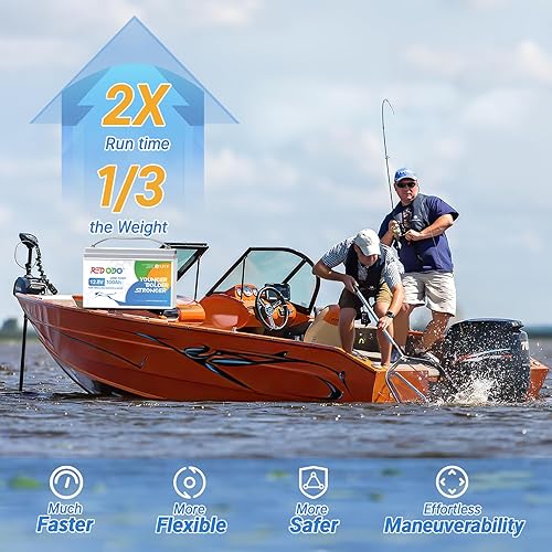 Miniatura 2 de Redodo Batería LiFePO4 de 12.8 V 100 AH con corte de baja temperatura y BMS de 100 A, batería de litio recargable de ciclo profundo de 1280 W más de