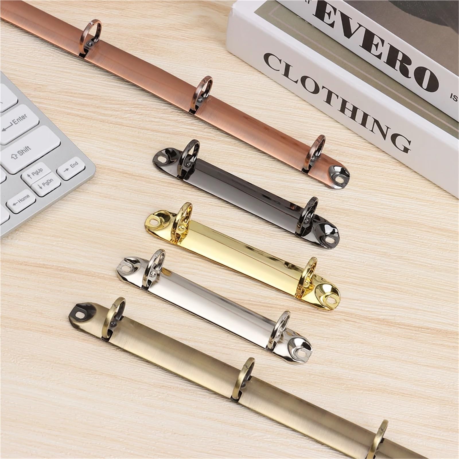 Raccoglitore di ricambio con anelli a O, Raccoglitore ad anelli in metallo 20 cerchi multicolori ricaricabili A4-A7