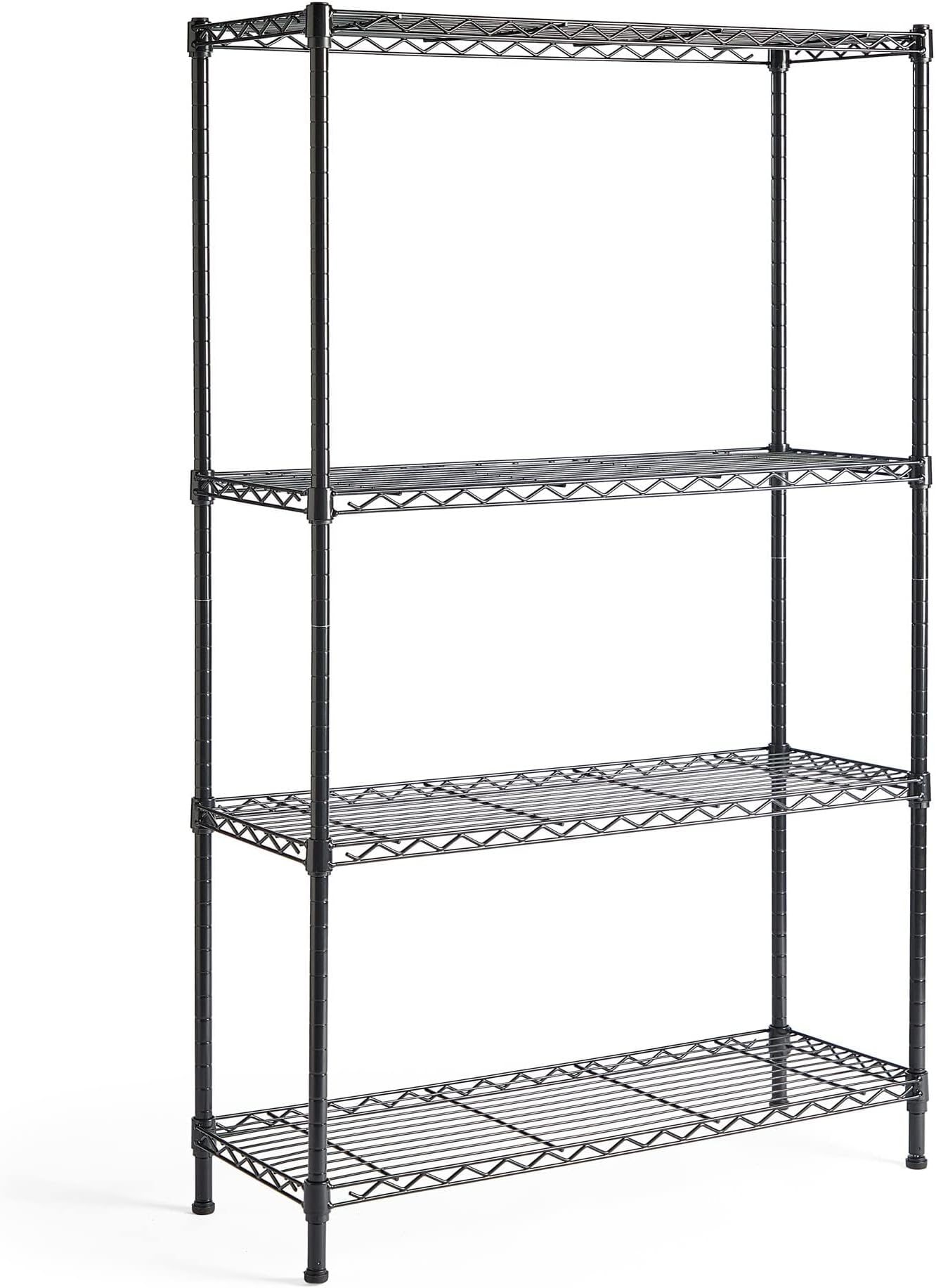 VonHaus Garage Shelving Units - Adjustable 4-Tier Wire Racking for Storage - Powder Coated Garage Shelves, Suitable as Pantry Shelves or as Greenhouse Shelving - Metal Wire Storage for Home