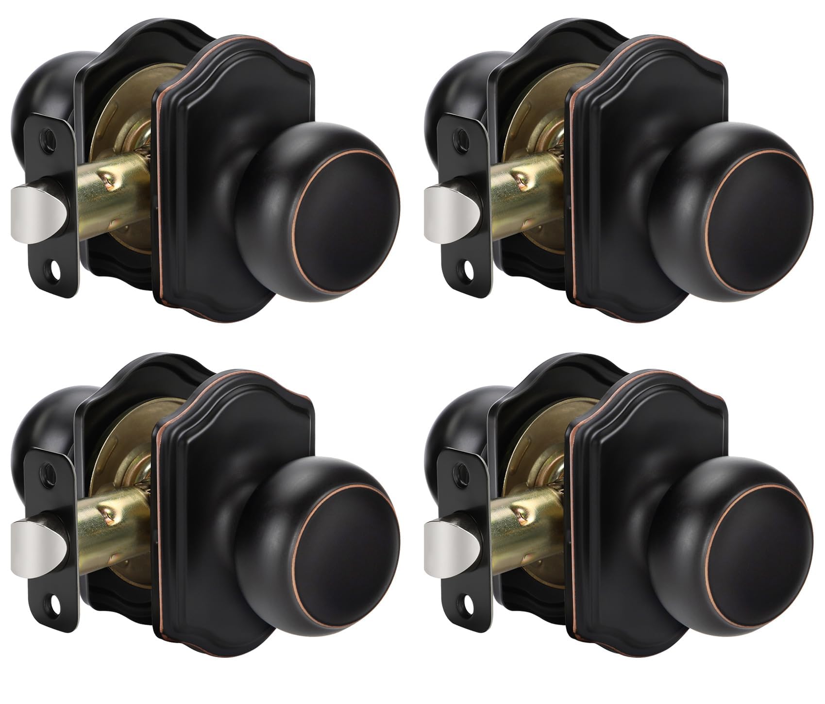 Photo 1 of Goldenwarm Passage Door Knobs (4 Pack)
