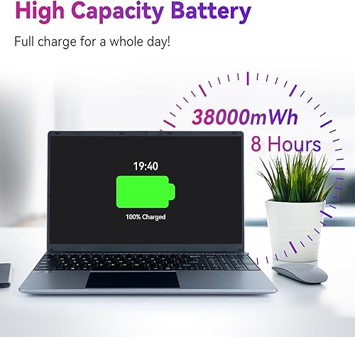 Miniatura 4 de Computadora portátil  15.6 pulgadas portátil  12 GB DDR4 512 GB SSD  Procesadores Intel Celeron de cuatro núcleos  Computadoras portátiles