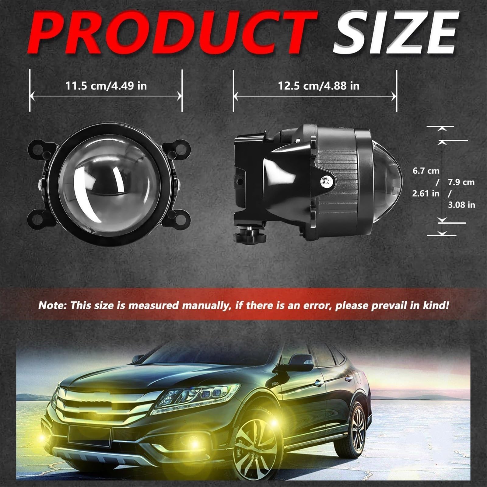 Faros Antiniebla Para Nissan Para Sentra 2007-2012 Lente 6000K Blanco Lámpara Antiniebla Automática Super Brillante 500W HID Proyector LED Antiniebla Delantero(2PCS APP Control)