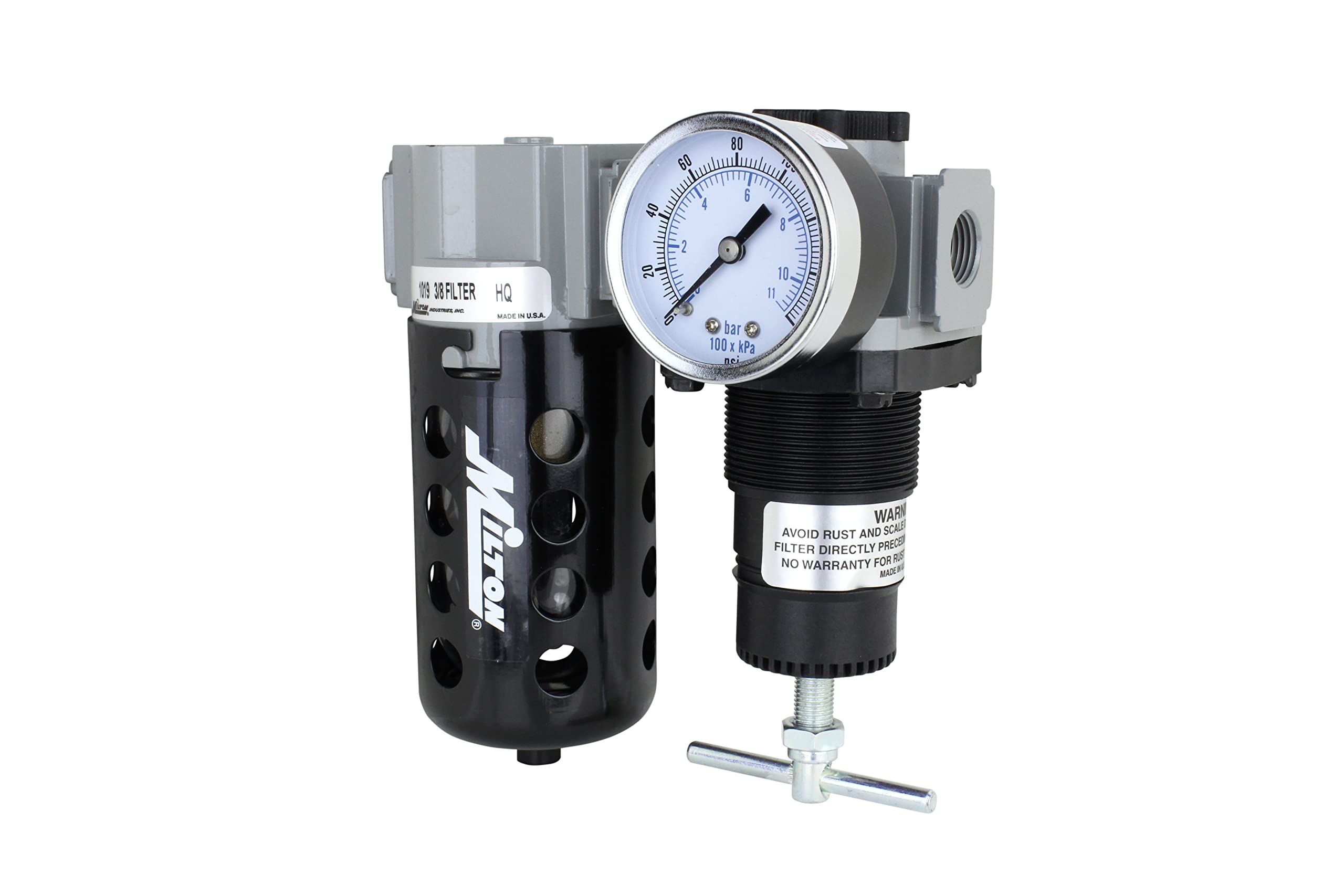 Milton 1107 3/8" Filter and Regulator Duo