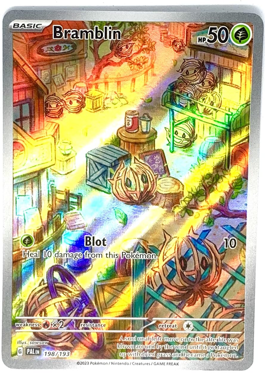 エミリオプッチ オールバーブラウン ラッシュガード Pokemon - Bramblin 198/193 - Paldea Evolved - Illustration Rare