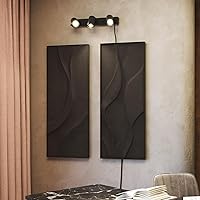 Vista 2 de GLOBE Electric 64000164 - Iluminación de riel enchufable de 17 pulgadas con 3 luces, negro mate, cable de 15 pies, interruptor basculante