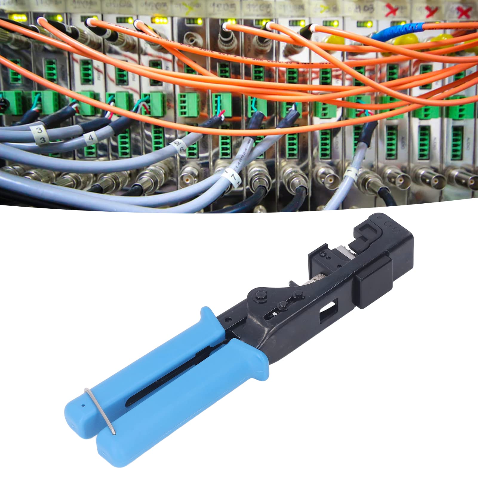 Modułowa zaciskarka do kabli danych, narzędzie do zakańczania płaskich końcówek ze stali stopowej dla Cat5 Cat6