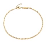 Gold Tiny Beaded Bracelet 14K Gold Plated Chain Bracelets for Women Dainty Tiny Pearl Bracelet Adjustable Chain Jewelry