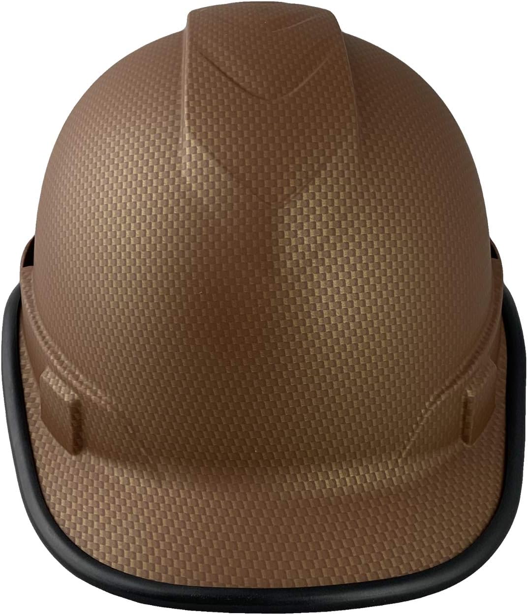 Ridgeline Cap Style Patterned Hard Hat with Protective Edge with 6 Point Suspension - Copper Graphite Pattern