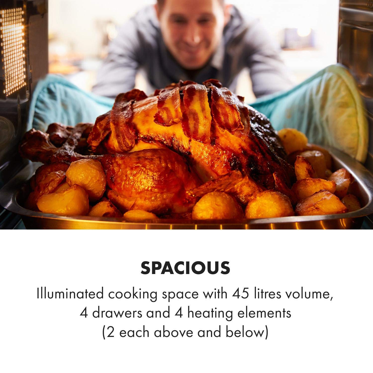 Klarstein Masterchef Mini Electric Oven - Table Top Oven, Countertop ...