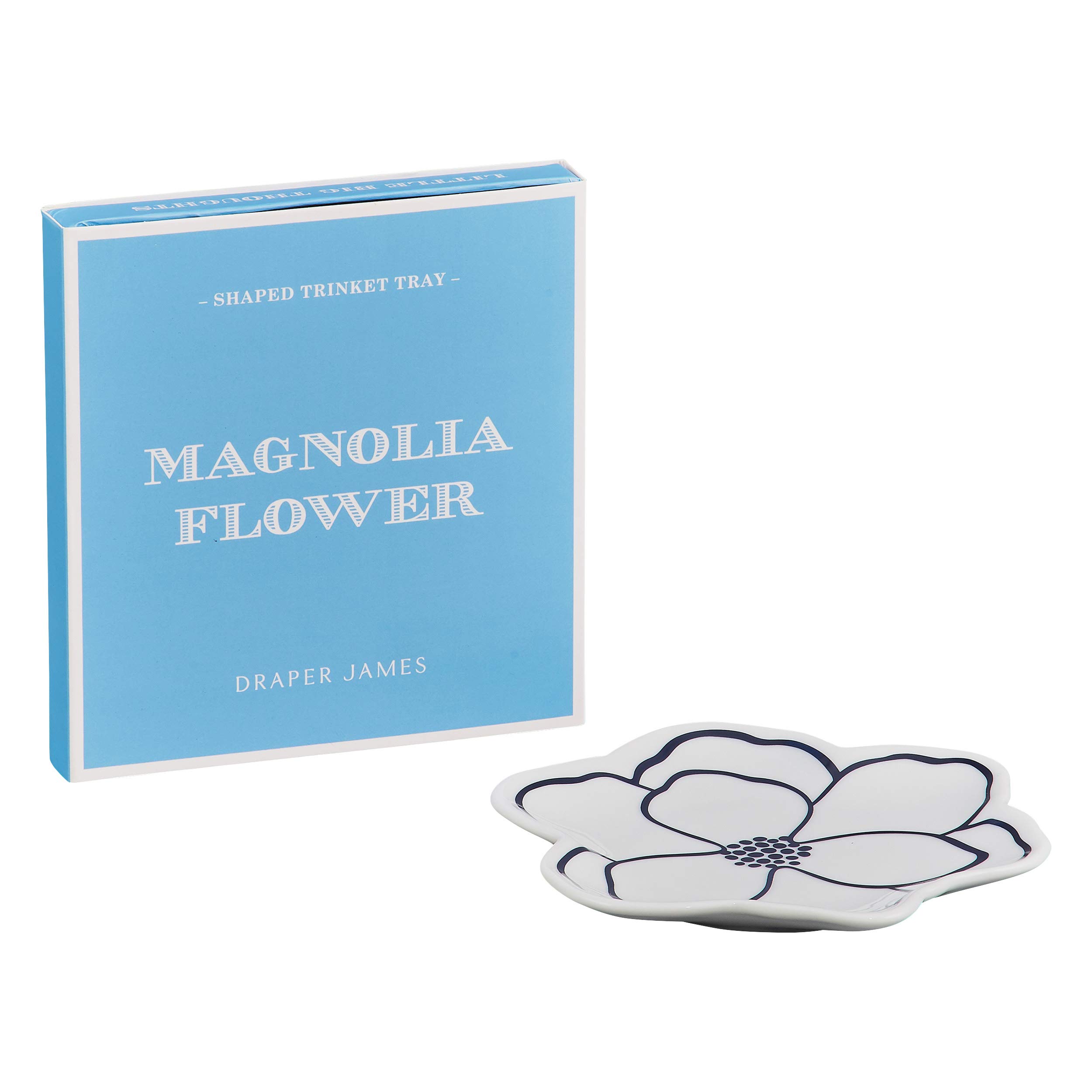 Draper JamesMagnolia Flower Accent Trinket Tray