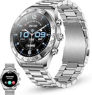 KSIX Elite Smartwatch Metallic, 1.43″ AMOLED Display, Autonomy 7 days, IP67, +100 Sport Modes, Calls, Silver