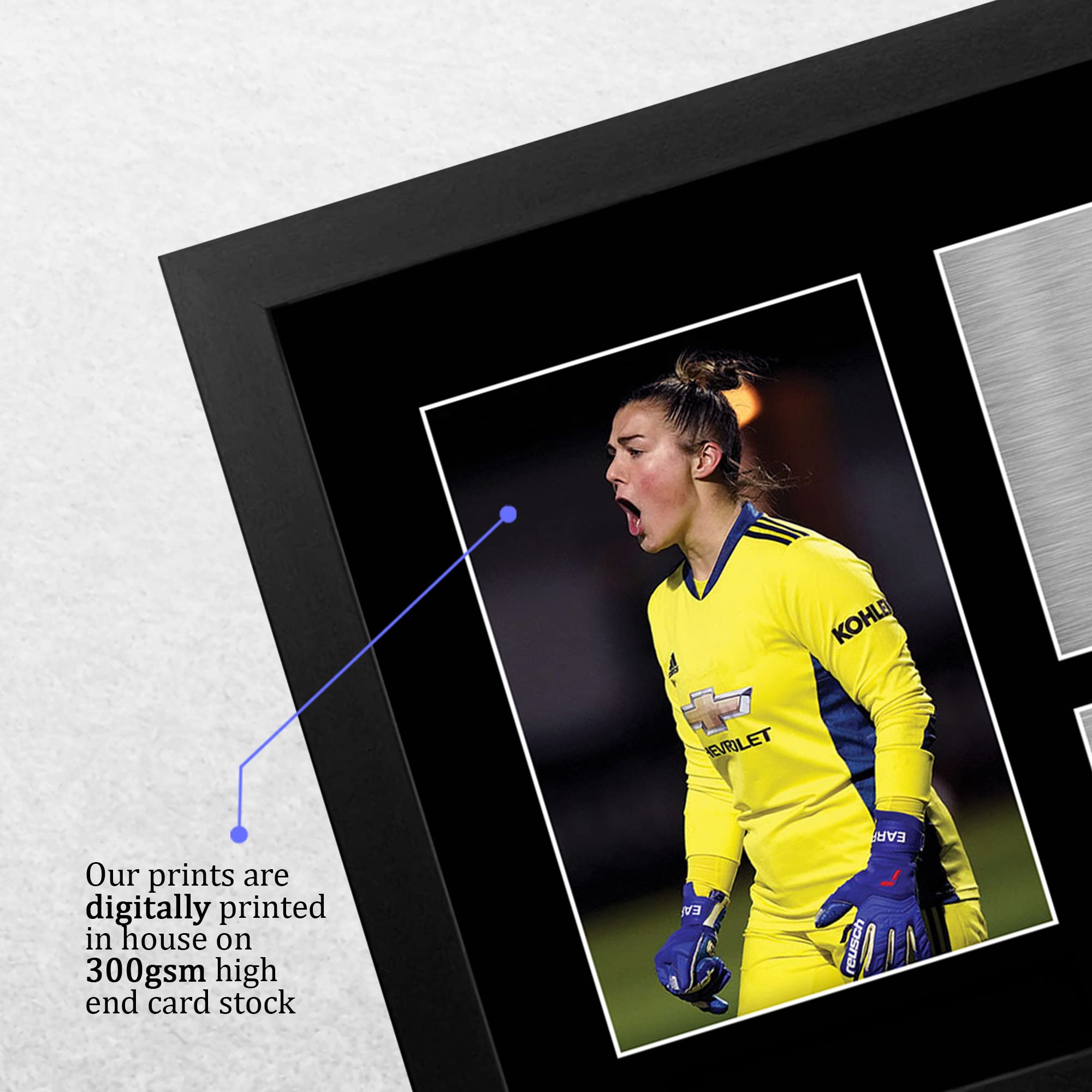HWC Trading A4 Mary Earps Regalos Impresos Imagen De Autógrafo Firmado Para Los Aficionados Al Fútbol Femenino Y Partidarios - A4
