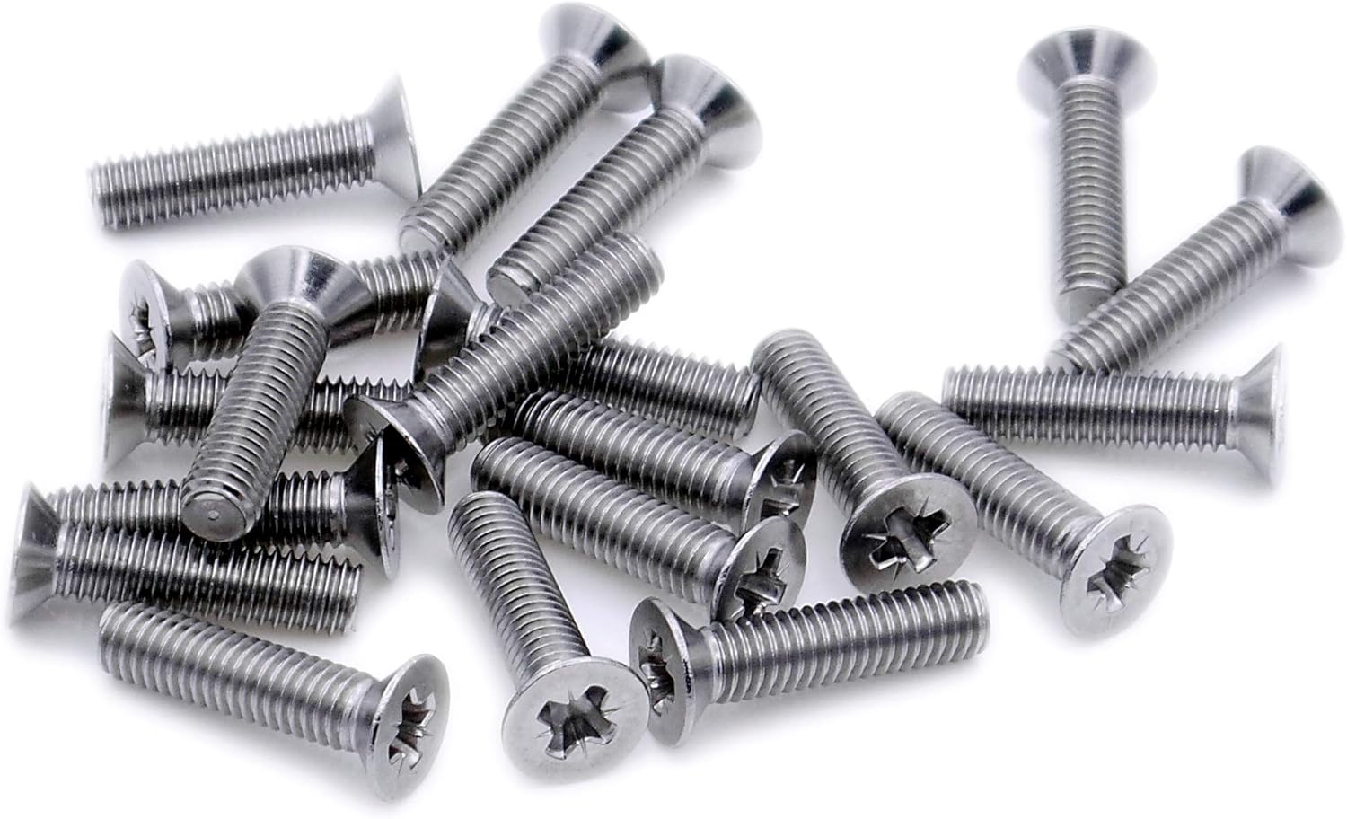 M6 (6mm x 18mm) Pozi Countersunk Machine Screw (Bolt) - Stainless Steel (A2) (Pack of 20), M6x18 - A2(20)