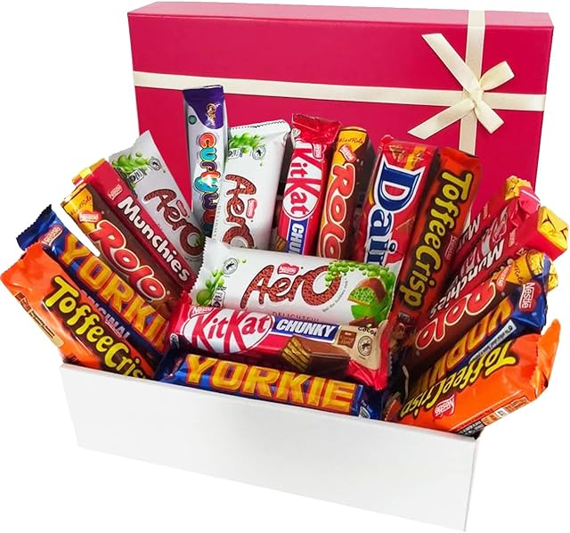 Chocolate Lovers Gift Hamper Chocolate Selection Box for All Favorite Chocolate Bars