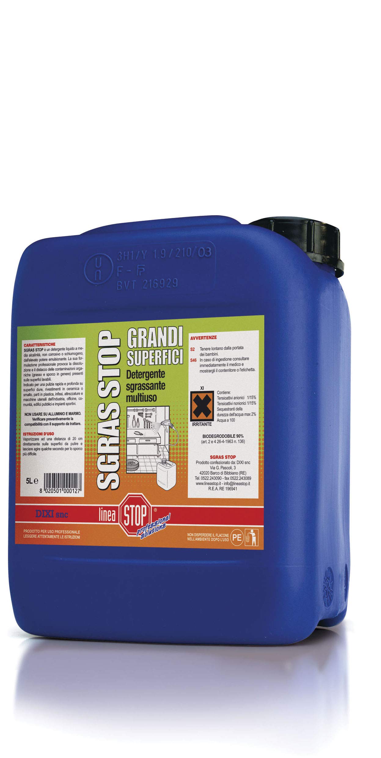 Sgrass Stop 5 l Detergente sgrassante, nd