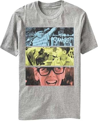 MyPartyShirt The Sandlot Photos T-Shirt-Mens Medium Athletic Grey