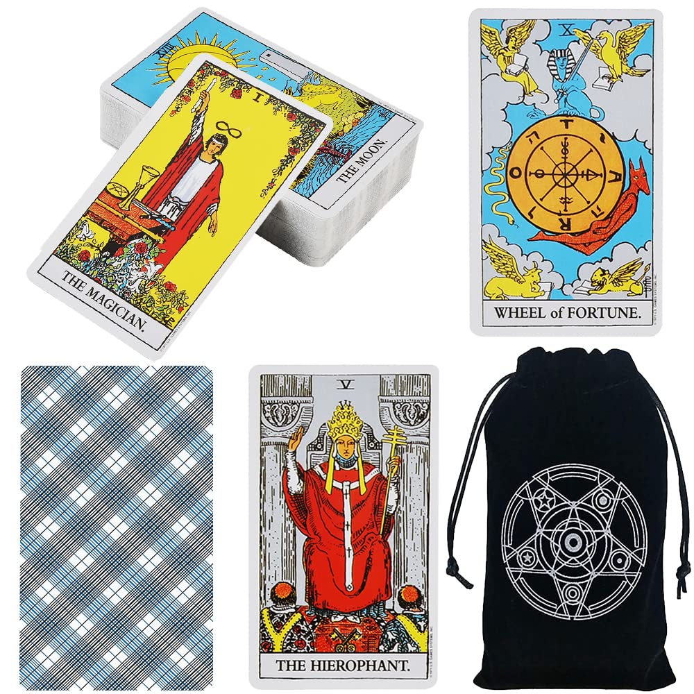 Airoads 78 Tarocchi Carte Deck con Guida, Il Mazzo di tarocchi del Cavaliere,Tarocchi Classici Versione Completa Edizione Commemorativa