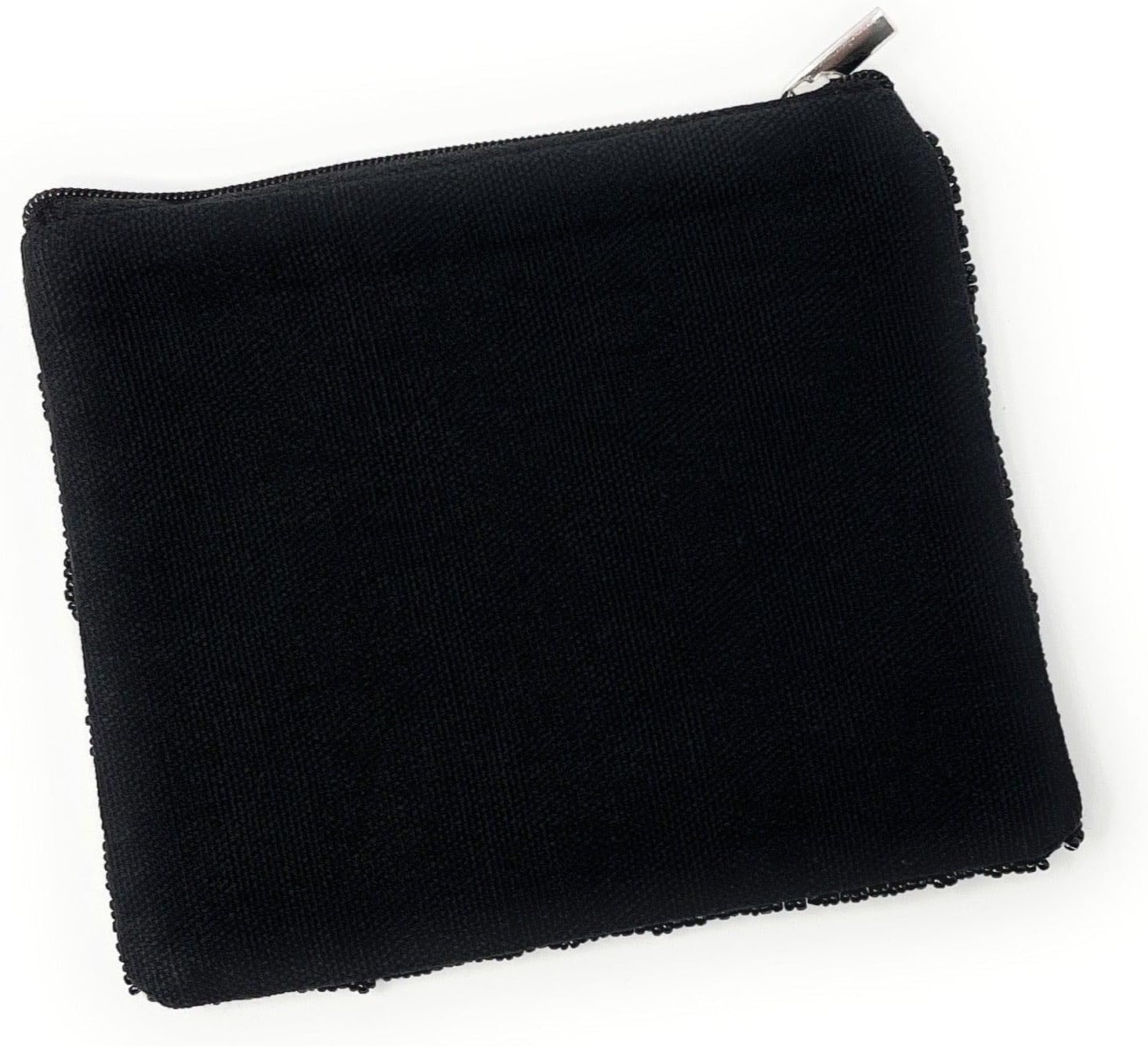 TWINE AND LOVE Evil Eye Beaded Pouch Purse, Black Beaded Coin Purse, Coin Pouch Small Wallets Card Holder Bag, Evil Eye Card Case Wallet, Birthday Gift, CP0494 - Image 5