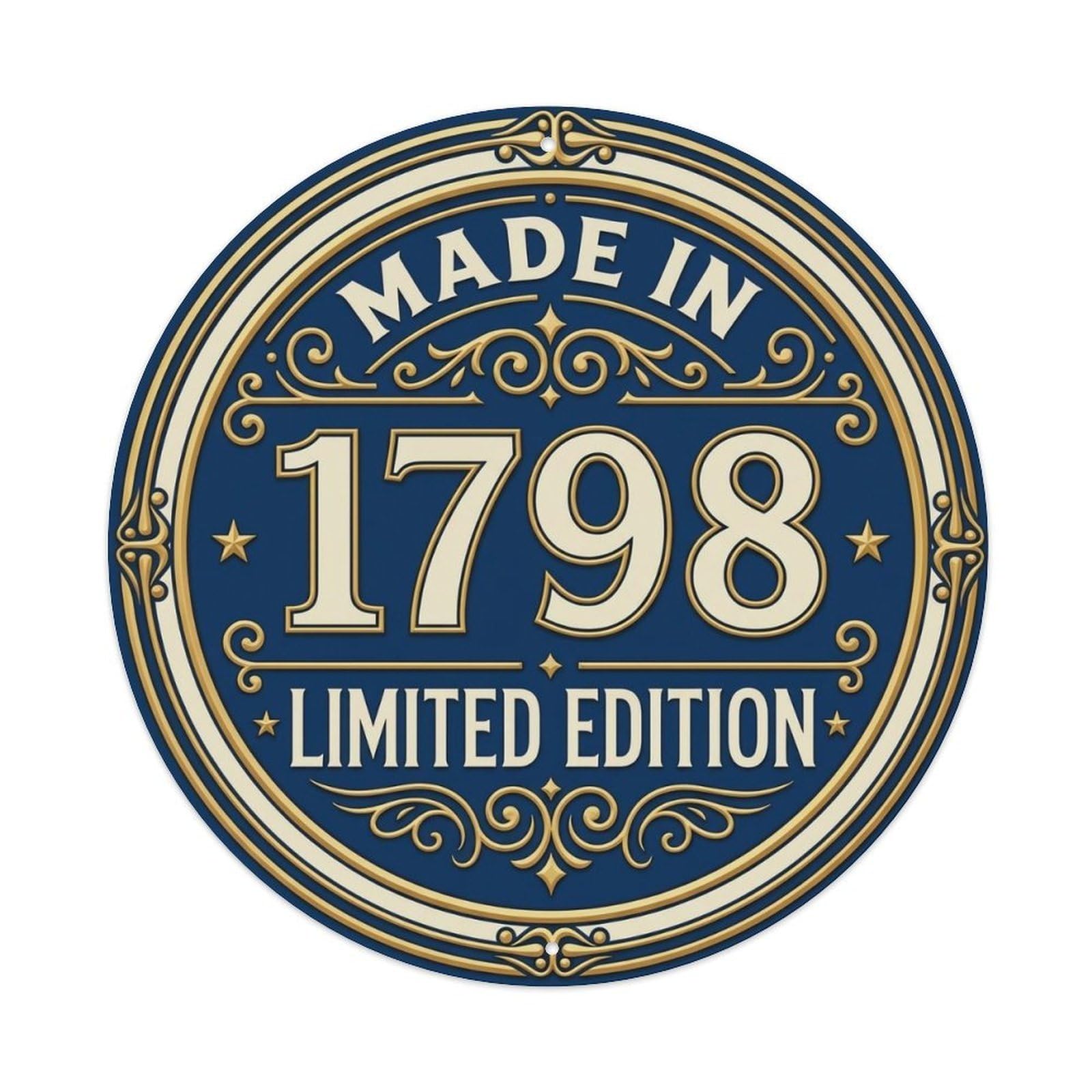 Okahys 8X8inch(20X20cm) Made In 1798 Limited Edition Metal Tin Sign