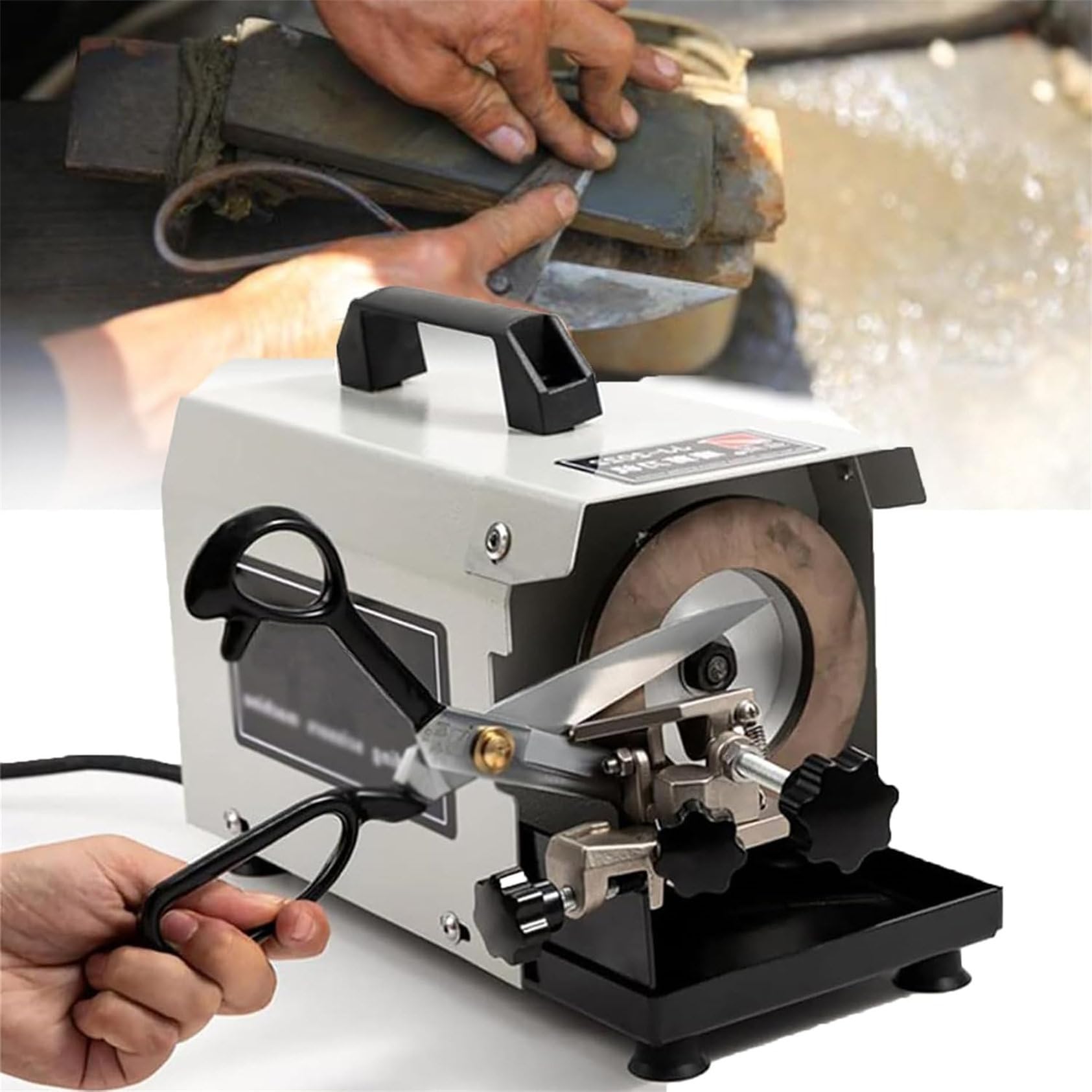 Elektrischer Scherenschärfer 2980 U/Min Industrie-Messerschärfer Grobschleifen Reparieren Schärfen