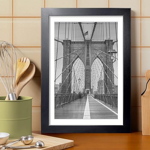 Vista 259 de LaVie Home - Portarretratos de 18 x 24 pulgadas, fotos de 16 x 20 pulgadas con paspartú, de 18 x 24 pulgadas sin paspartú, plexiglás pulido, Negro