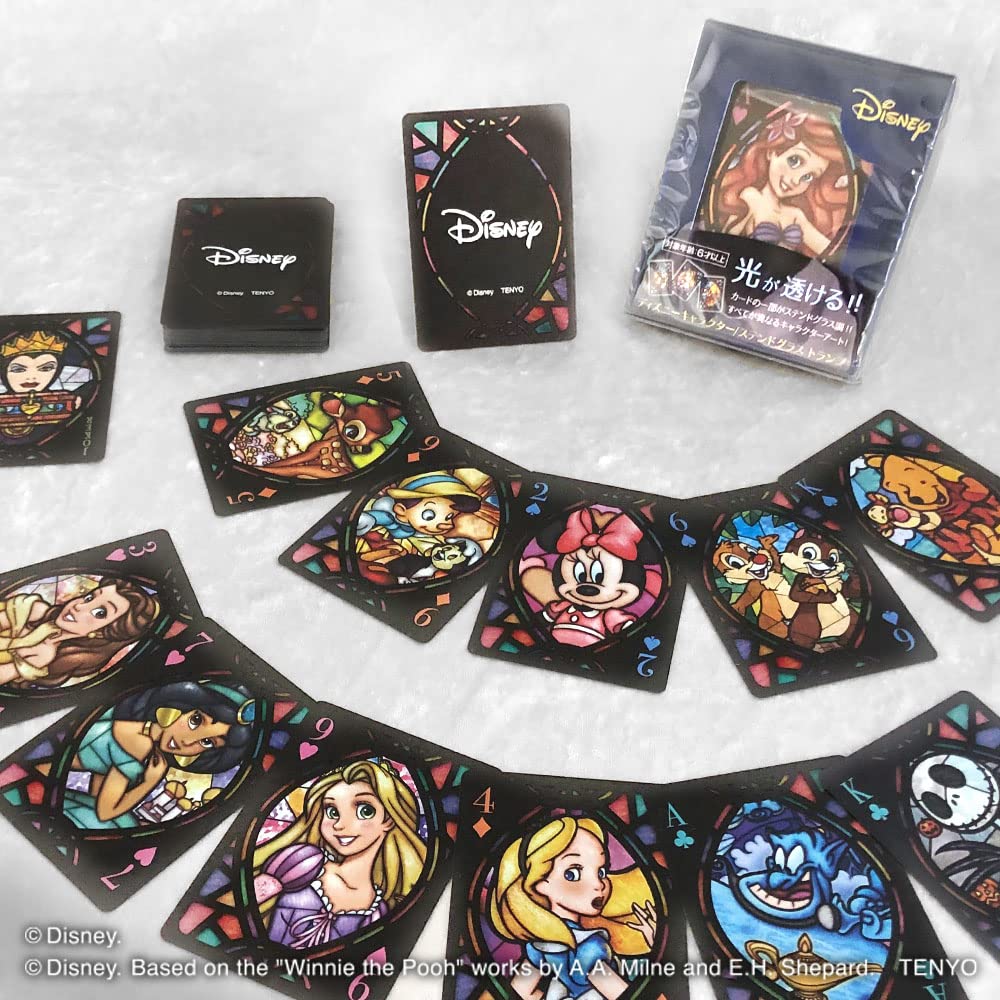 Amazon.co.jp: Tenyo Disney Characters Stained Glass Playing