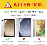 TUOLISG Samsung Galaxy Tab A9 8.7" Védőtok Állvánnyal Virágmintás 2