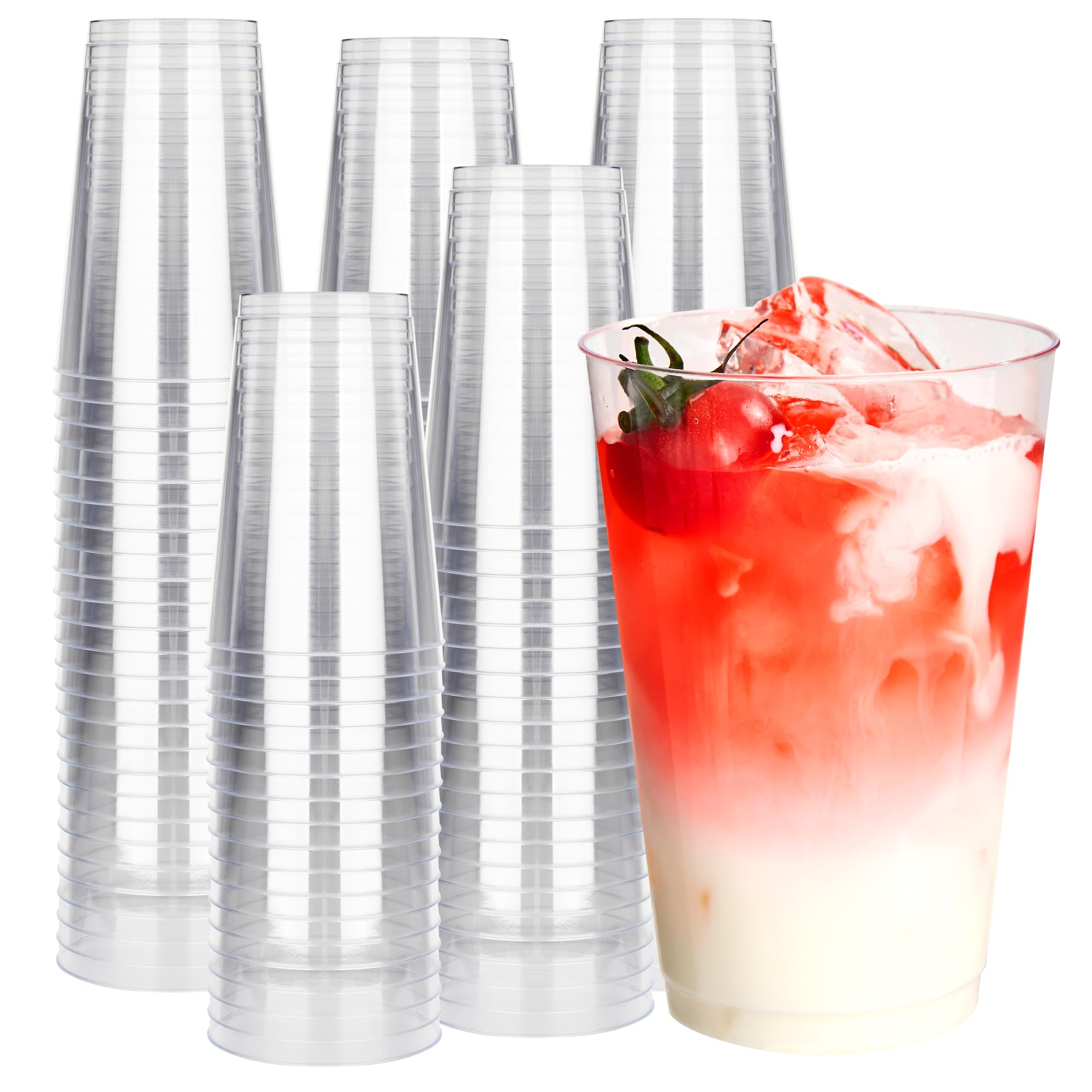 RACETOP 9 oz Clear Plastic Cups 100 packs, Perfect for Parties, Wedding — Amazon image 24